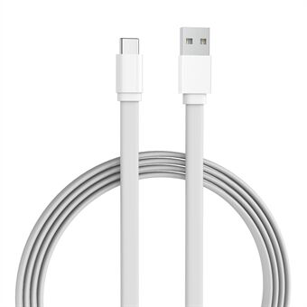 XIAOMI XMSJX11QM 1m Type-C 3A Hurtigladekabel Flat USB-C Mobiltelefon Nettbrettlader Dataledning