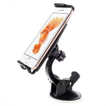 Universal roterende sugekoppholder for iPhone 6 Plus / iPad mini 4, vertikal rekkevidde: 110-160 mm