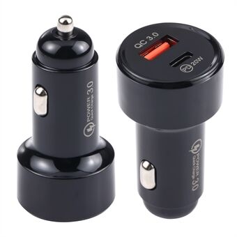 LZ-201 PD 20W Type-C + QC3.0 USB Mini Fast Charging Phone Car Charger