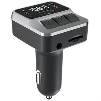 C65 Bil Bluetooth FM-sender med dobbel Type-C-port PD 30W hurtigladingsadapter