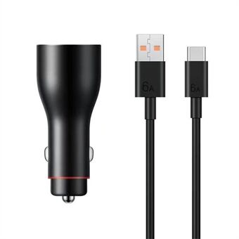 HUAWEI P0006 Superrask lader for bil 66W maks bil-lader med 2 USB-A utgangsporter