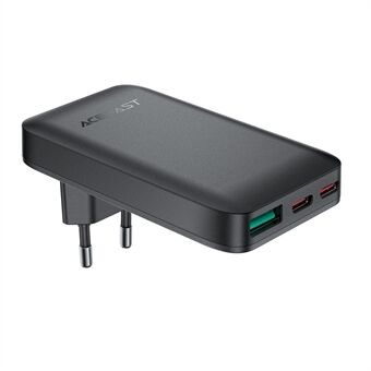 ACEFAST A100 PD 65W Hurtiglading GaN Vegglader med 2xUSB-C+USB-A, EU-Plugg