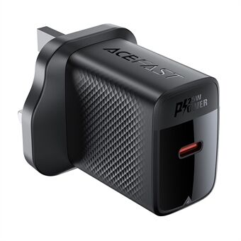 ACEFAST A105 PD 25W GaN-lader Enkelt USB-C Vegglader Adapter, UK-plugg