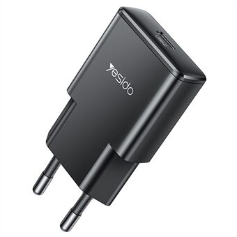 YESIDO YC74 Ultra-Tynn 30W Hurtiglader Type-C Port Strømadapter, EU-plugg