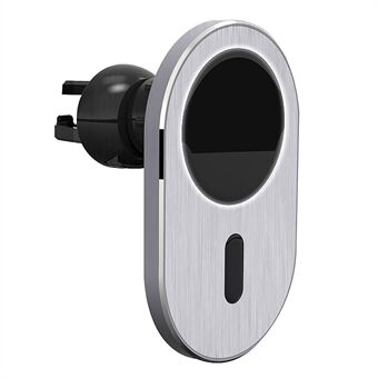 15W vertikal magnetisk trådløs billaderfeste for iPhone 12 / Pro / Max / Mini Magsafe Stand