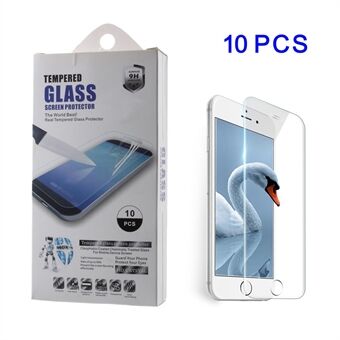 10stk / sett for iPhone 7 4.7 tommer 0.3mm mobiltelefon skjermbeskyttere i herdet glass (Arc Edge)