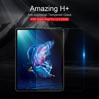 NILLKIN Amazing H + [Anti-Explosion] Skjermbeskyttelsesfilm i herdet glass for iPad Pro 12,9-tommers (2020) / (2018)