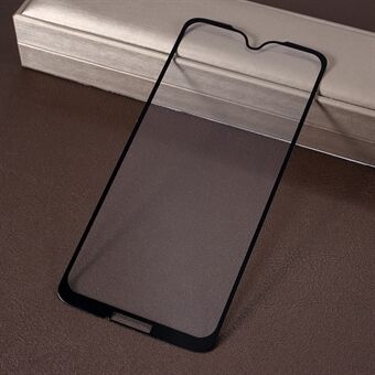 9D buet skjermbeskyttelsesfilm i full størrelse herdet glass til Motorola Moto G7 / G7 Plus - svart
