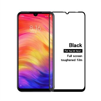 MOFI Skjermbeskyttelsesfilm i full dekking for herdet glass til Xiaomi Redmi Note 7 / Note 7 Pro (India) - Svart