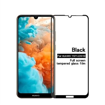 PINWUYO for Huawei Y6 Pro (2019) / Honor 8A Full Size 2.5D Arc Edge Skjermbeskytter i Herdet Glass Anti-eksplosjon