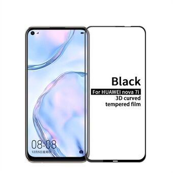 PINWUYO Hot Bending Full Size 3D Curved Tempered Glass Screen Protector for Huawei P40 lite/Nova 6 SE/Nova 7i