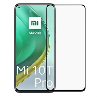 Skjermbeskytter i herdet glass i full størrelse for Xiaomi Mi 10T Pro 5G - Svart