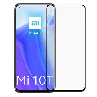 Komplett dekkende skjermbeskytter i herdet glass for Xiaomi Mi 10T 5G full lim svarte kanter