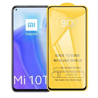 9D heldekkende skjermbeskytter i herdet glass (sidelim) for Xiaomi Mi 10T 5G / 10T Pro 5G