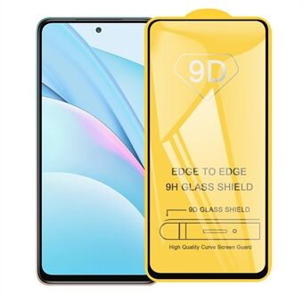 9D buet fullskjerm herdet glass skjermbeskytterfilm (sidelim) for Xiaomi Mi 10T Lite 5G