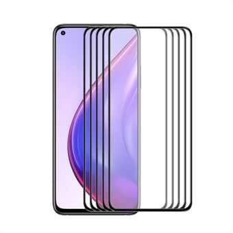 5 STK / sett ENKAY HAT- Prince 9H herdet glass komplett dekker full lim skjermfilm for Xiaomi Mi 10T 5G / Mi 10T Pro 5G / Redmi K30S