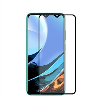 HAT- Prince 0,26 mm 9H 2,5D skjermbeskytter i herdet glass for Xiaomi Redmi 9T [Fulllim] [Full dekning]