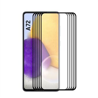 5 stk / sett HAT- Prince 0.26mm 9H 2.5D Fullskjermdekker Skjermbeskytter i herdet glass [Fulllim] for Samsung Galaxy A72 5G / 4G