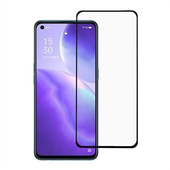 Full lim i full størrelse herdet glass skjermfilm for Oppo Find X3 Lite / Reno5 5G / Reno5 4G / Reno5 K