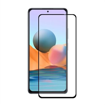 HAT Prince 0.26mm 9H 2.5D Arc Edge Full Lim herdet glass skjermbeskytterfilm for Xiaomi Redmi Note 10 Pro Max / Redmi Note 10 Pro - Svart