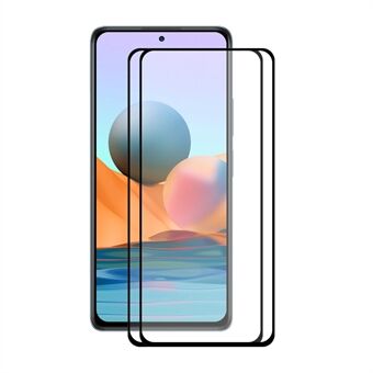 2 STK / Sett HAT- Prince for Xiaomi Redmi Note 10 Pro / Note 10 Pro Max 0,26 mm 9H fulllim fullskjerm herdet glass beskytterfilmer