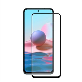 HAT- Prince 0,26 mm 9H 2,5D komplett dekkende skjermbeskytter i herdet glass for Xiaomi Redmi Note 10 4G / Note 10S