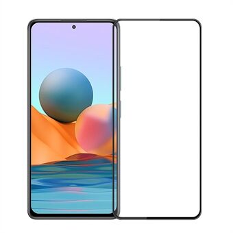 PINWUYO 3D Large Arc Full Size Anti-fingeravtrykk Ultra Clear Full Lim Skjermbeskytter i Herdet Glass til Xiaomi Redmi Note 10 Pro/ Note 10 Pro Max