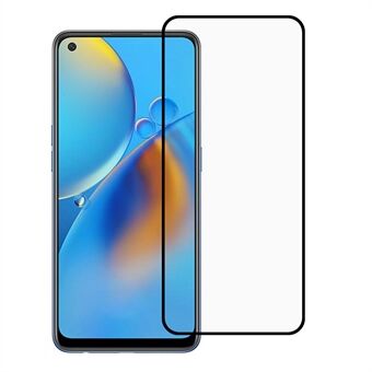 Full dekning silketrykk Full lim herdet glass skjermbeskyttelsesfilm til Oppo A74 4G