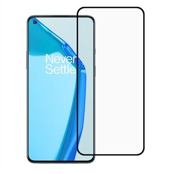 Silketrykk Herdet glass Anti-Burst Full Lim Full Screen Dekningsbeskytter til OnePlus 9R