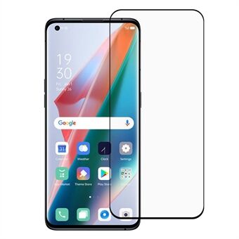 3D buet skjermbeskytter i herdet glass for Oppo Find X3 Pro Anti-eksplosjon (sidelim) film