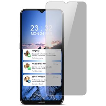IMAK Anti-peep 9H hardhet herdet glass Høy slitebestandig beskyttelsesfilm for Nokia G10 / G20 / 1.4 / 2.4 / 5.3