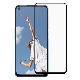 Fullskjermdekning silkeutskrift Splintsikkert herdet glassbeskytter fulllim for OPPO A52 / A92 / A72 (2020)