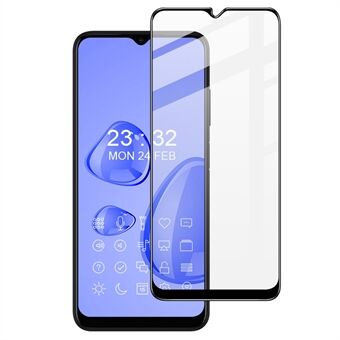 IMAK Pro + Series Full Dekning Full Lim Ultra Clear 9H Hardhet Herdet Glass Skjermbeskytter Boblefri film for Samsung Galaxy A03s (164,2 x 75,9 x 9,1 mm)