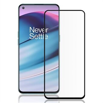 MOCOLO HD 9H fullskjermdekning silketrykk High Definition herdet glass full limbeskytter for OnePlus Nord CE 5G - Svart