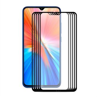 5 stk / sett HAT Prince 0.26mm 9H 2.5D Full Dekning Ultra Clear Full Lim Herdet Glass Skjermbeskyttelsesfilm for Xiaomi Redmi Note 8 2021