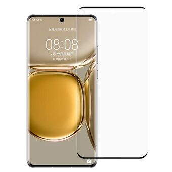 RURIHAI 3D buet varmbøyende sidelim 0,3 mm ultratynn HD klar anti- Scratch herdet glass skjermbeskytterfilm for Huawei P50 Pro