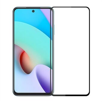 PINWUYO Heldeksel Full Lim Anti-Fingeravtrykk 9H Hardhet Herdet Glass Protector Film for Xiaomi Redmi 10 / Redmi 10 Prime