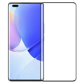 PINWUYO Full dekning Anti-fingeravtrykk Eksplosjonssikker 3D Hot Bending Large Arc Edge Herdet glass Skjermbeskytter [Fulllim] for Huawei nova 9 Pro