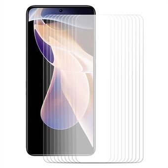 ENKAY 10 stk / sett 2,5D buekanter 0,26 mm Ultratynn 9 hardhet herdet glass skjermbeskytterfilm for Xiaomi Redmi Note 11 5G / Poco M4 Pro 5G