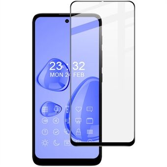 IMAK Pro + Series Slitasjebestandig Anti-flekker Ultra Clear Full Dekning Full Lim 9H AGC Glass Herdet Glass Film for Motorola Moto E40