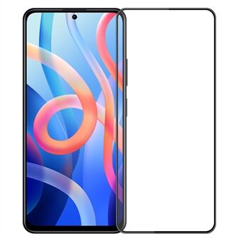 PINWUYO HD Fingeravtrykkfri Anti-eksplosjon 3D Buet Edge Full Dekning Herdet Glass Skjermbeskytter [Fulllim] for Xiaomi Redmi Note 11 5G / Poco M4 Pro 5G