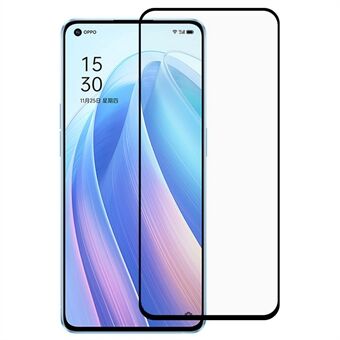 RURIHAI Sekundær herdet skjermfilm av herdet glass Ultratynn 0,26 mm Full Lim 2,5D Solid Defense skjermbeskytter for Oppo Reno7 Pro 5G