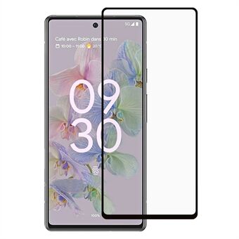 HD klar silkeutskrift fullskjerm dekker full lim Anti- Scratch herdet glassfilm for Google Pixel 6a