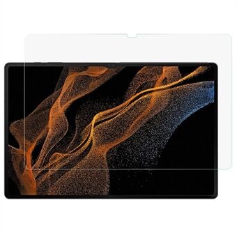 Rette kanter herdet glassfilm for Samsung Galaxy Tab S8 Ultra, full størrelse fulllim ultraklar skjermbeskytter