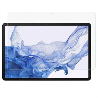 2.5D Arc Edge Full størrelse herdet glassfilm for Samsung Galaxy Tab S7 Plus/ S7 FE / S8 +, eksplosjonssikker ultraklar skjermbeskytter