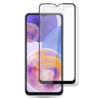 MOCOLO Anti- Scratch herdet glass mobiltelefon skjermfilm for Samsung Galaxy A23 4G, heldekkende HD klar sekundær herding Anti-eksplosjon full lim skjermbeskytter - svart