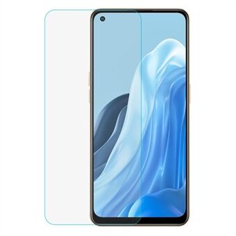 For Oppo Reno7 4G skjermbeskytter i herdet glass HD Clarity 0,3 mm Arc Edge Scratch-Resistant Film Guard