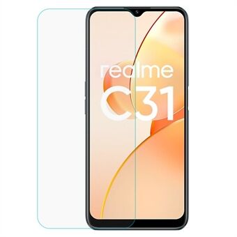 For Realme C31 Touch Accurate Screen Protector HD Clarity 0,3 mm Tykkelse Herdet glass Anti Scratch