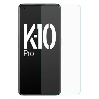 Ultratynn skjermbeskytter for Oppo K10 Pro 5G, sterk hardhet Anti- Scratch 0,3 mm buekanter HD klar herdet glass skjermfilm