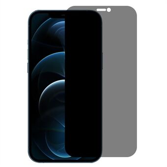 RURIHAI for iPhone 12/12 Pro 6,1 tommer Anti- Spy AGC herdet glassfilm Klar anti-fingeravtrykk full lim 2,5D Privacy Screen Protector